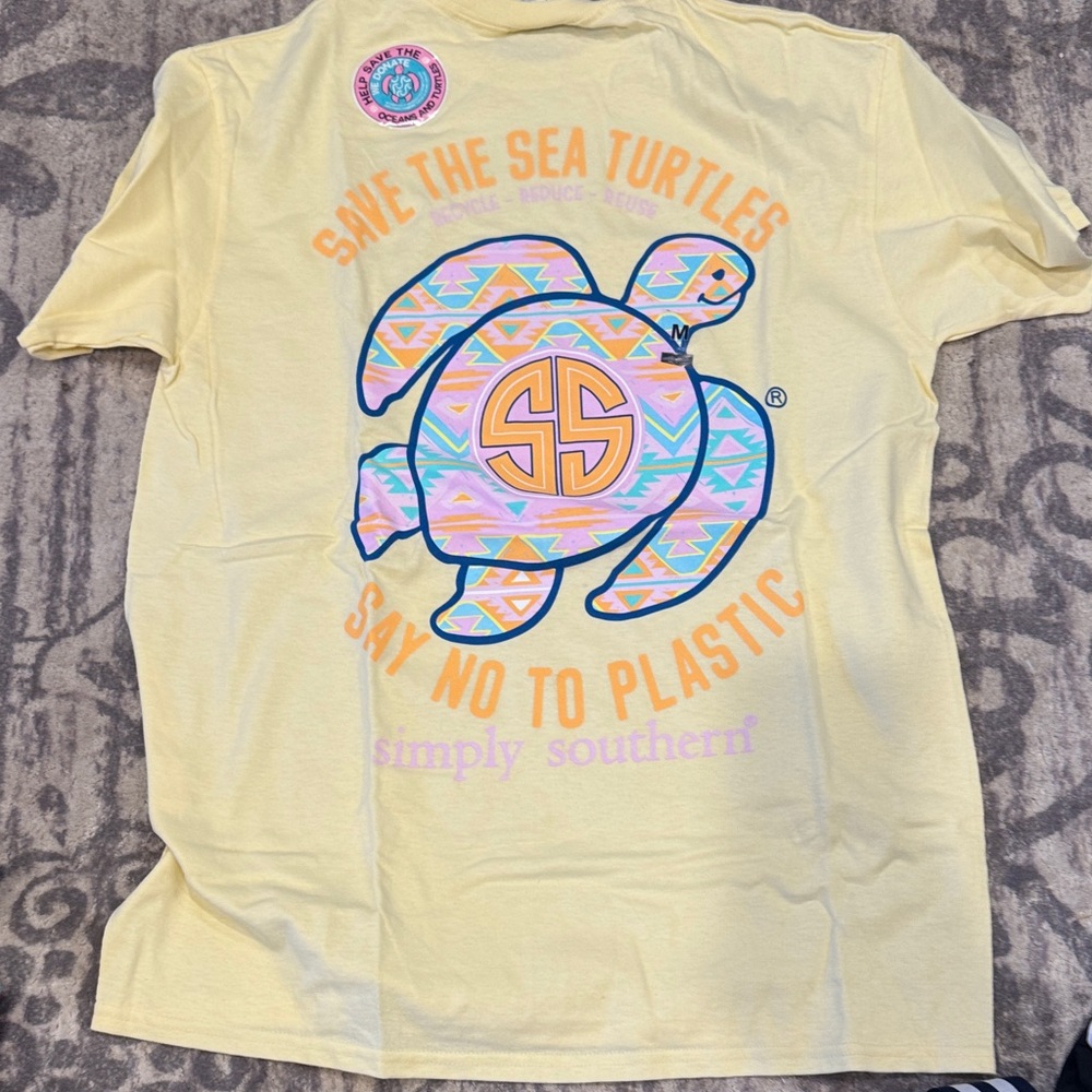 Simply Southern Yellow Sea Turtle Tee